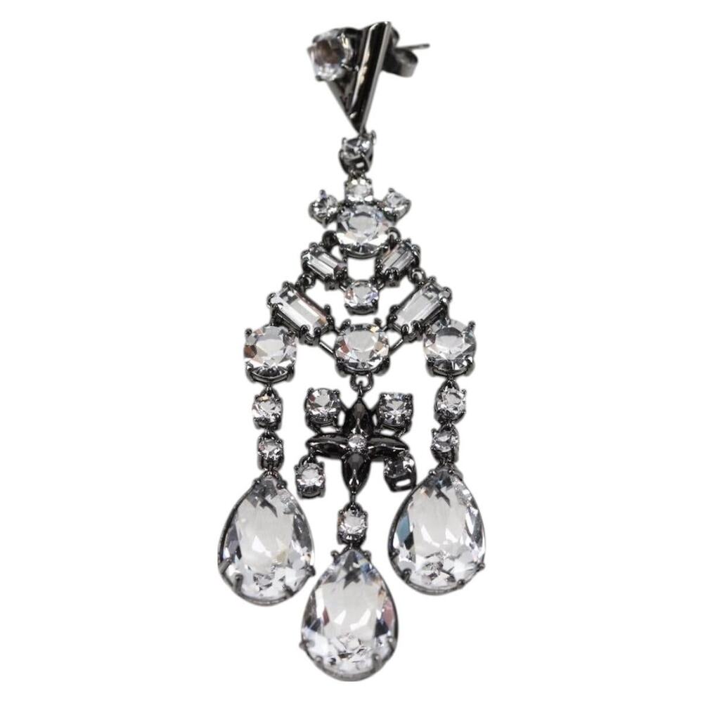 Louis Vuitton Earrings LV Chandelier Metal Silver Tone Earring